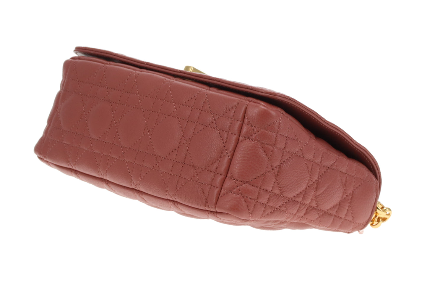 Dior Caro Bag Medium Raspberry Leather GHW 2022