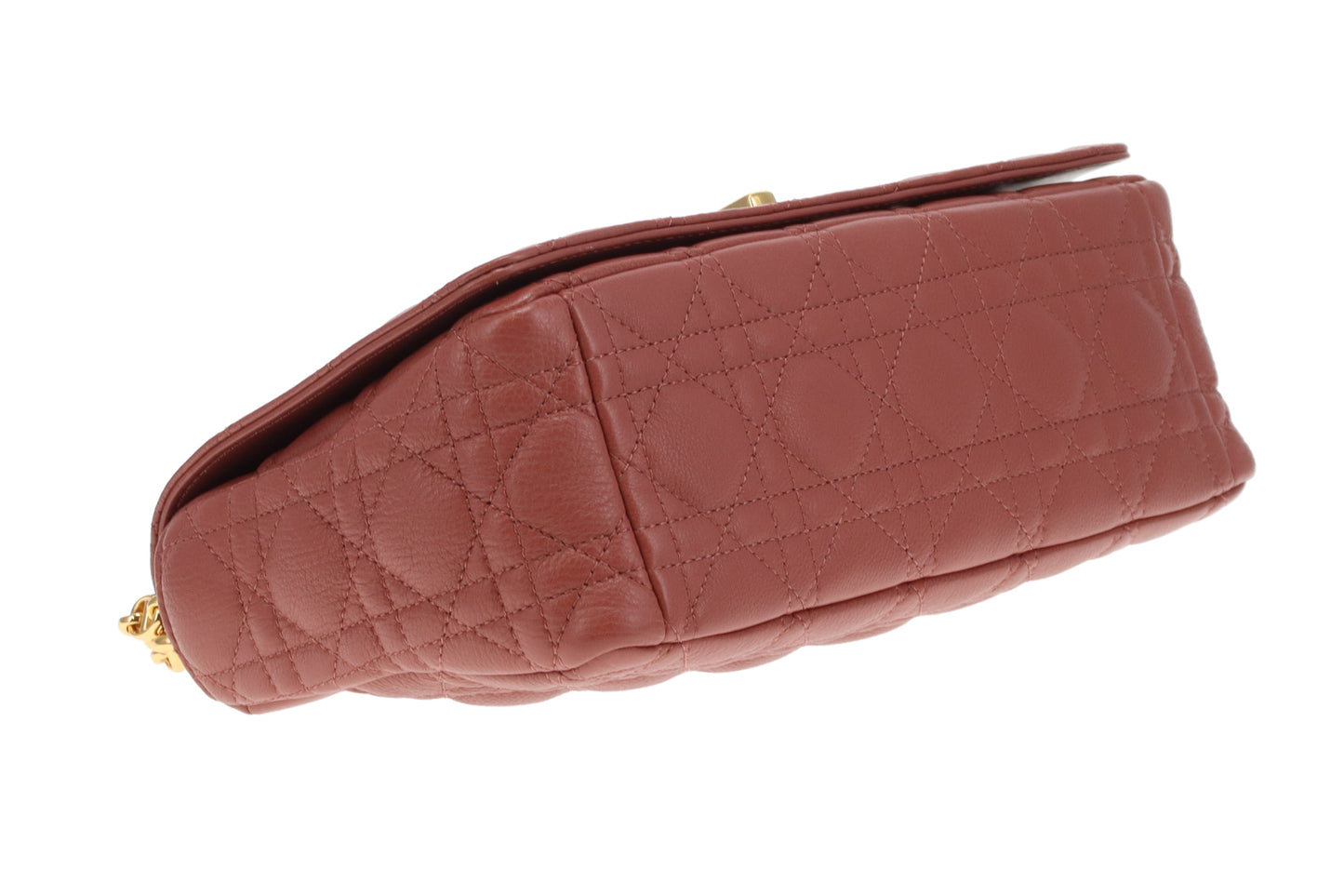 Dior Caro Bag Medium Raspberry Leather GHW 2022