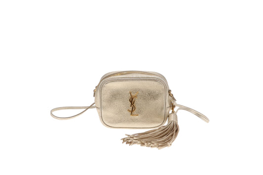 Saint Laurent Mini Blogger Bag Gold