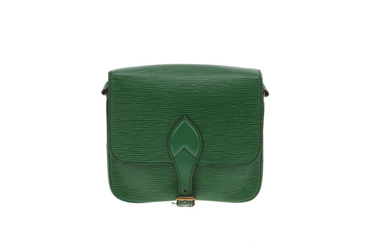Louis Vuitton Cartouchiere Borneo Green Epi Leather Vintage