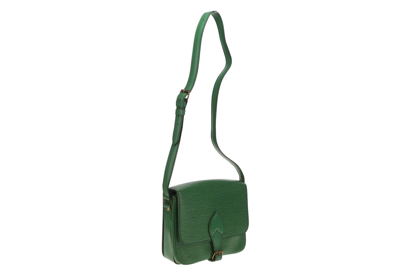 Louis Vuitton Cartouchiere Borneo Green Epi Leather Vintage