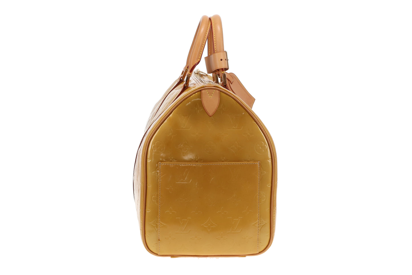 Louis Vuitton Mercer Keepall 50 Gold Vernis Leather BA0948