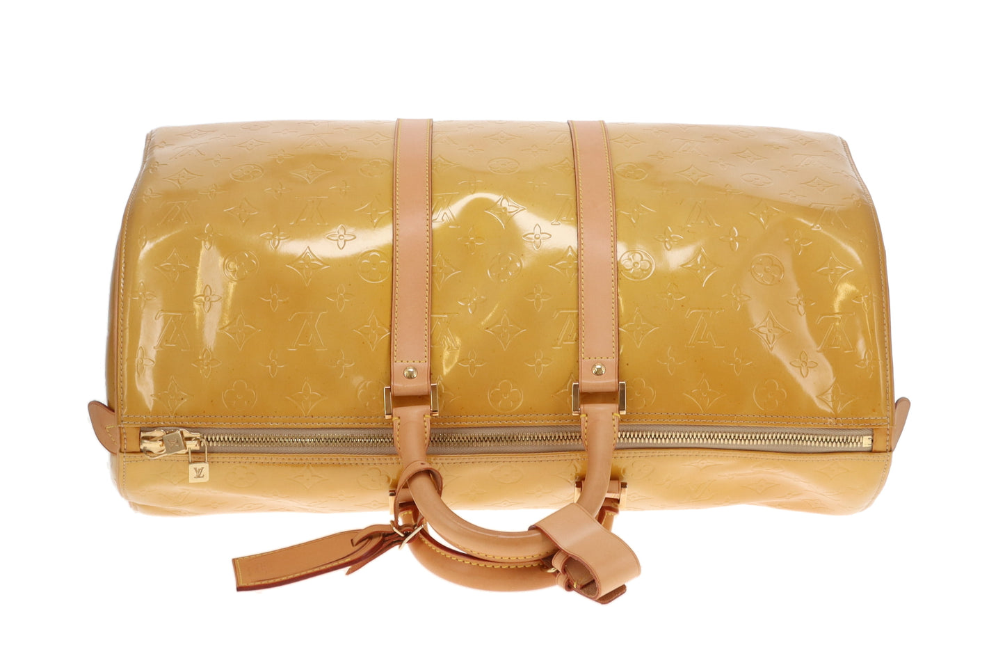 Louis Vuitton Mercer Keepall 50 Gold Vernis Leather BA0948