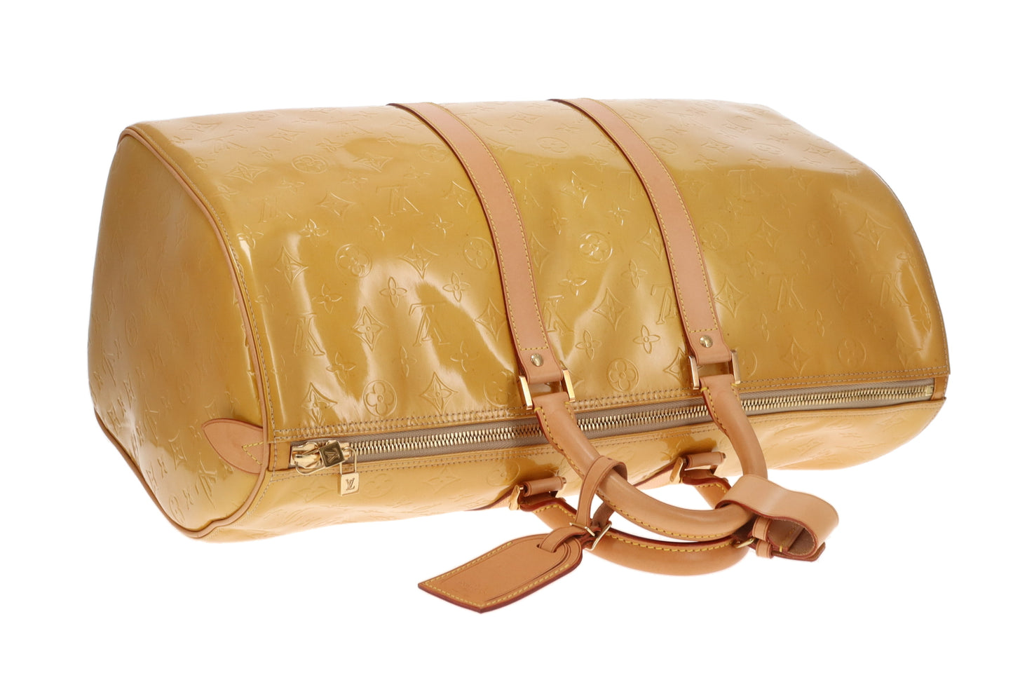 Louis Vuitton Mercer Keepall 50 Gold Vernis Leather BA0948