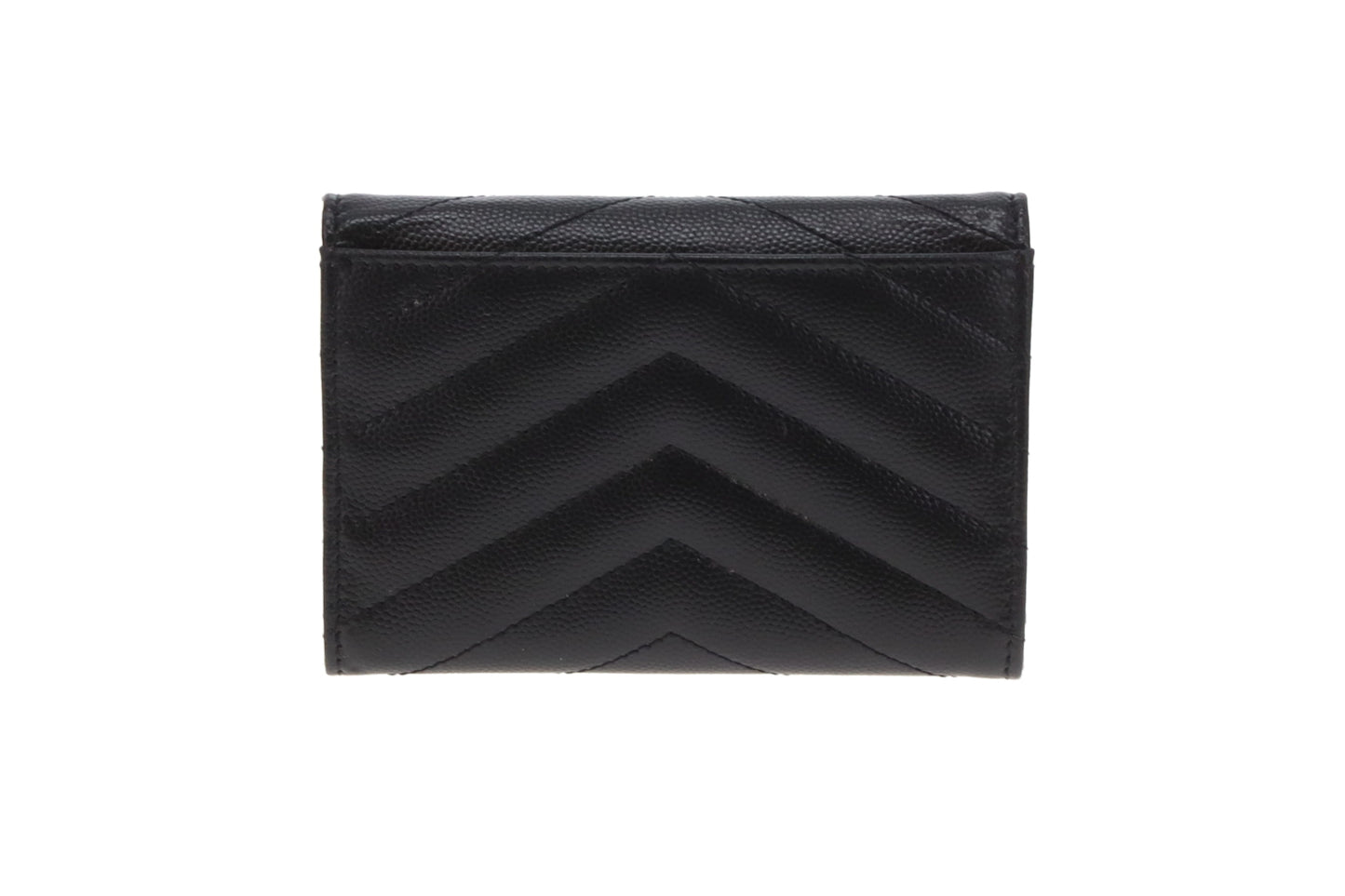 Saint Laurent Cassandre Flap Card Holder All Black 2022