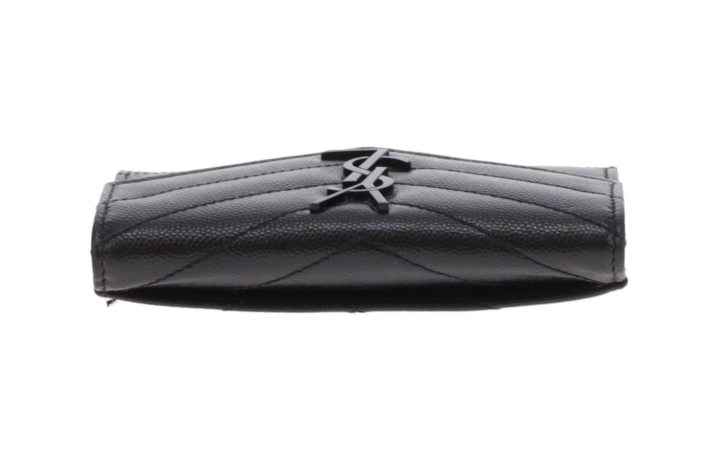 Saint Laurent Cassandre Flap Card Holder All Black 2022