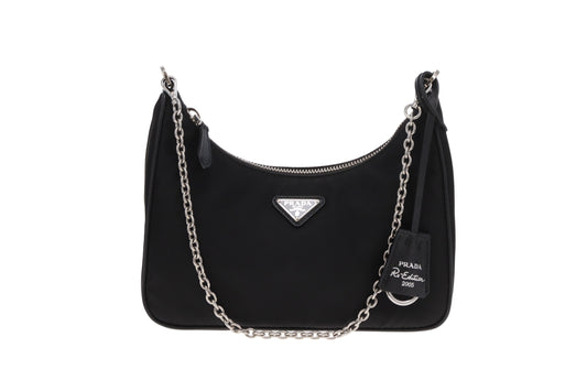 Prada Re-Edition 2005 Mini Bag Black SHW