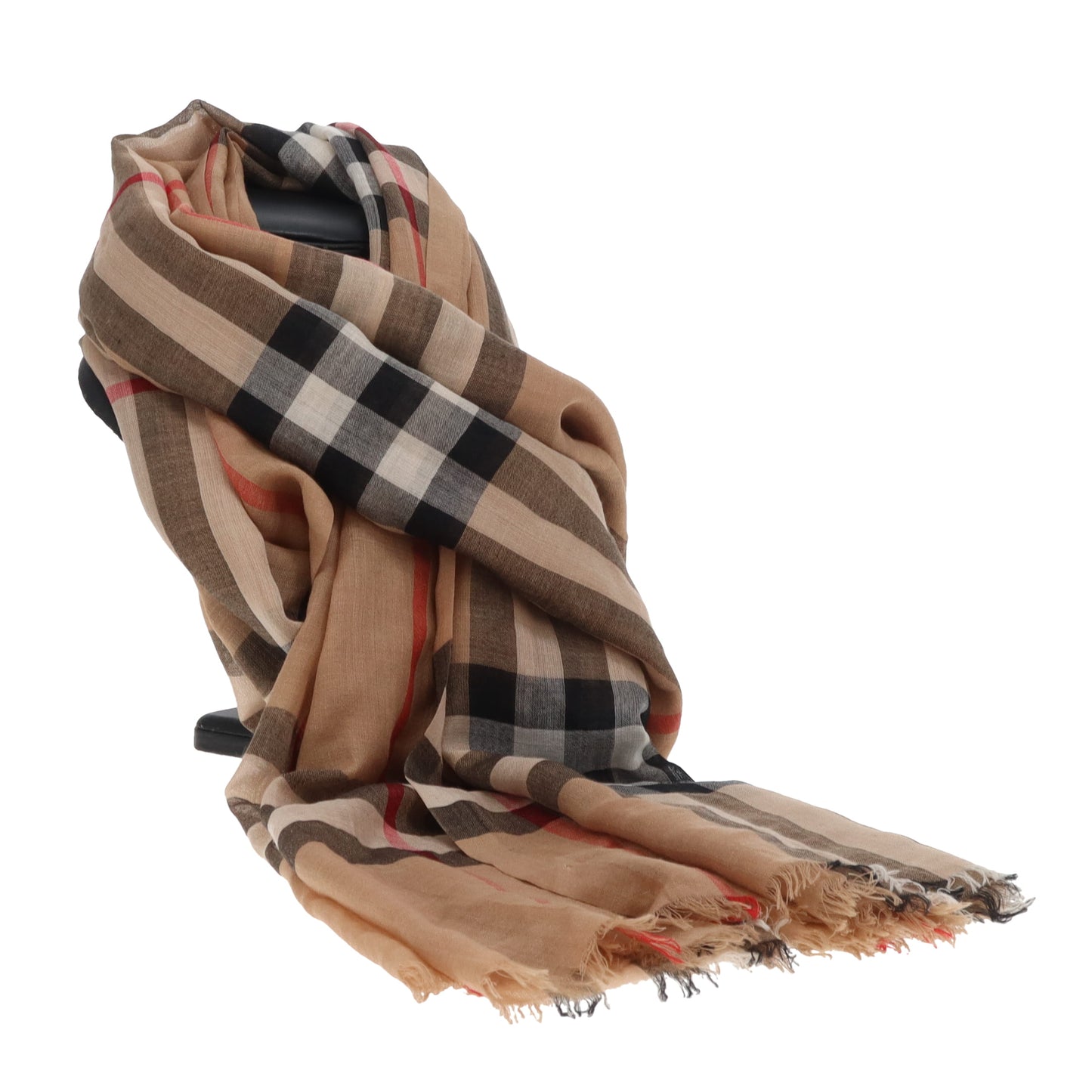 Burberry Scarf House Check Light Silk & Wool Blend