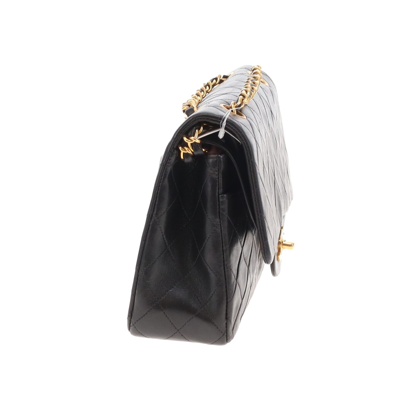 Chanel Classic Double Flap Medium Black Lambskin Gold Hardware 94/96