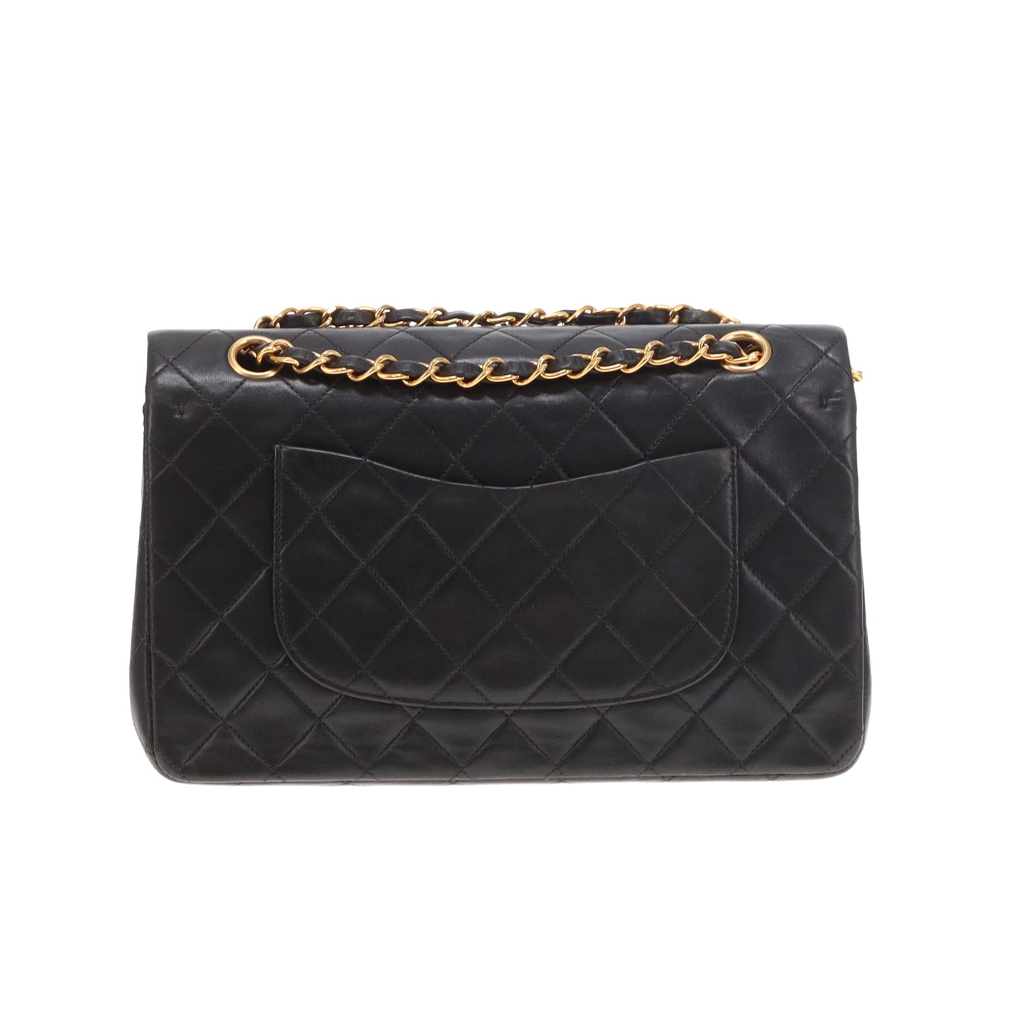 Chanel Classic Double Flap Medium Black Lambskin Gold Hardware 94/96