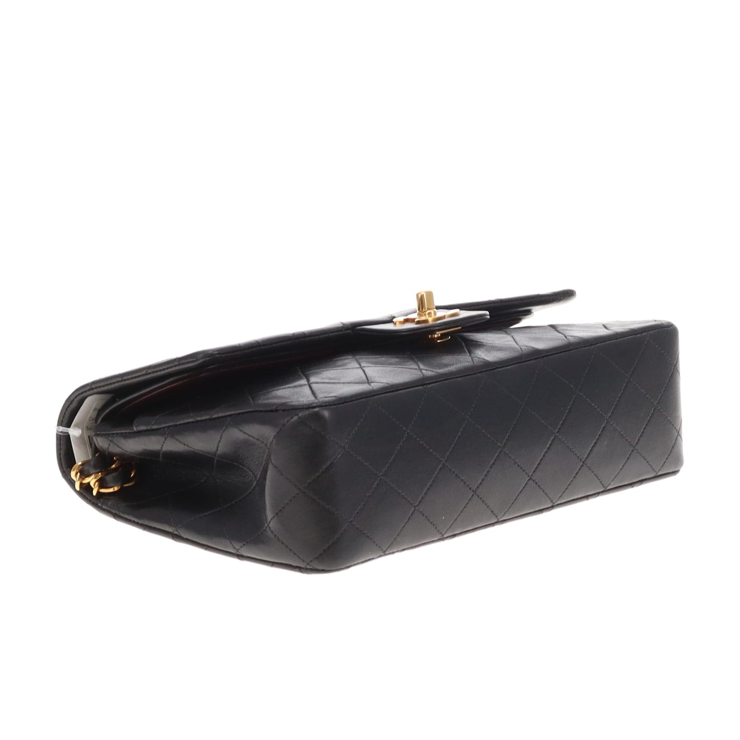 Chanel Classic Double Flap Medium Black Lambskin Gold Hardware 94/96