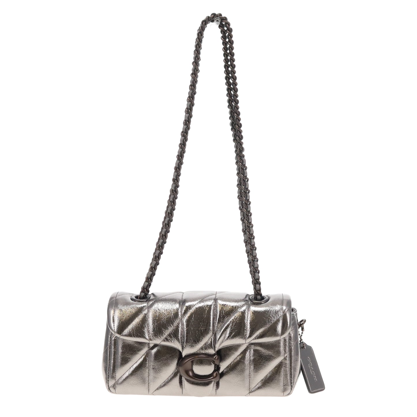 Coach Tabby 20 Quilted Metallic Leather