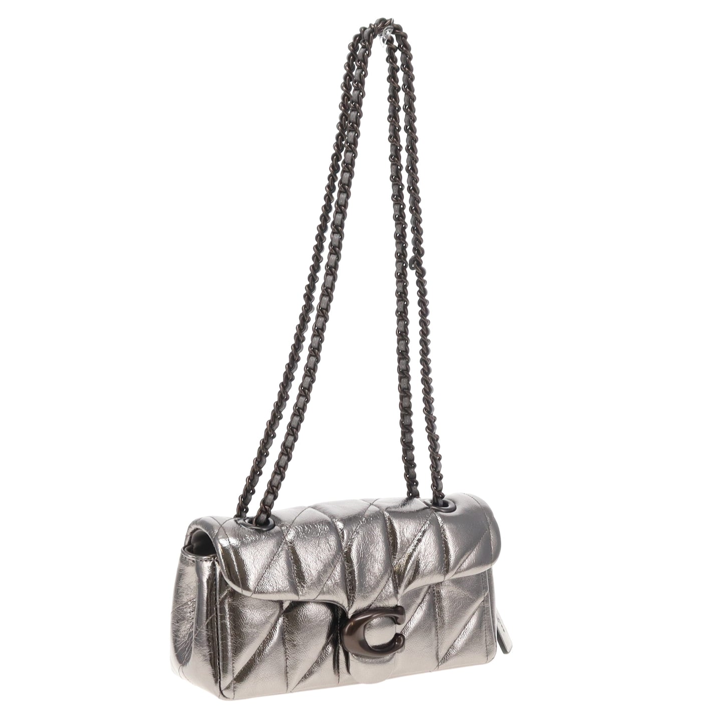Coach Tabby 20 Quilted Metallic Leather