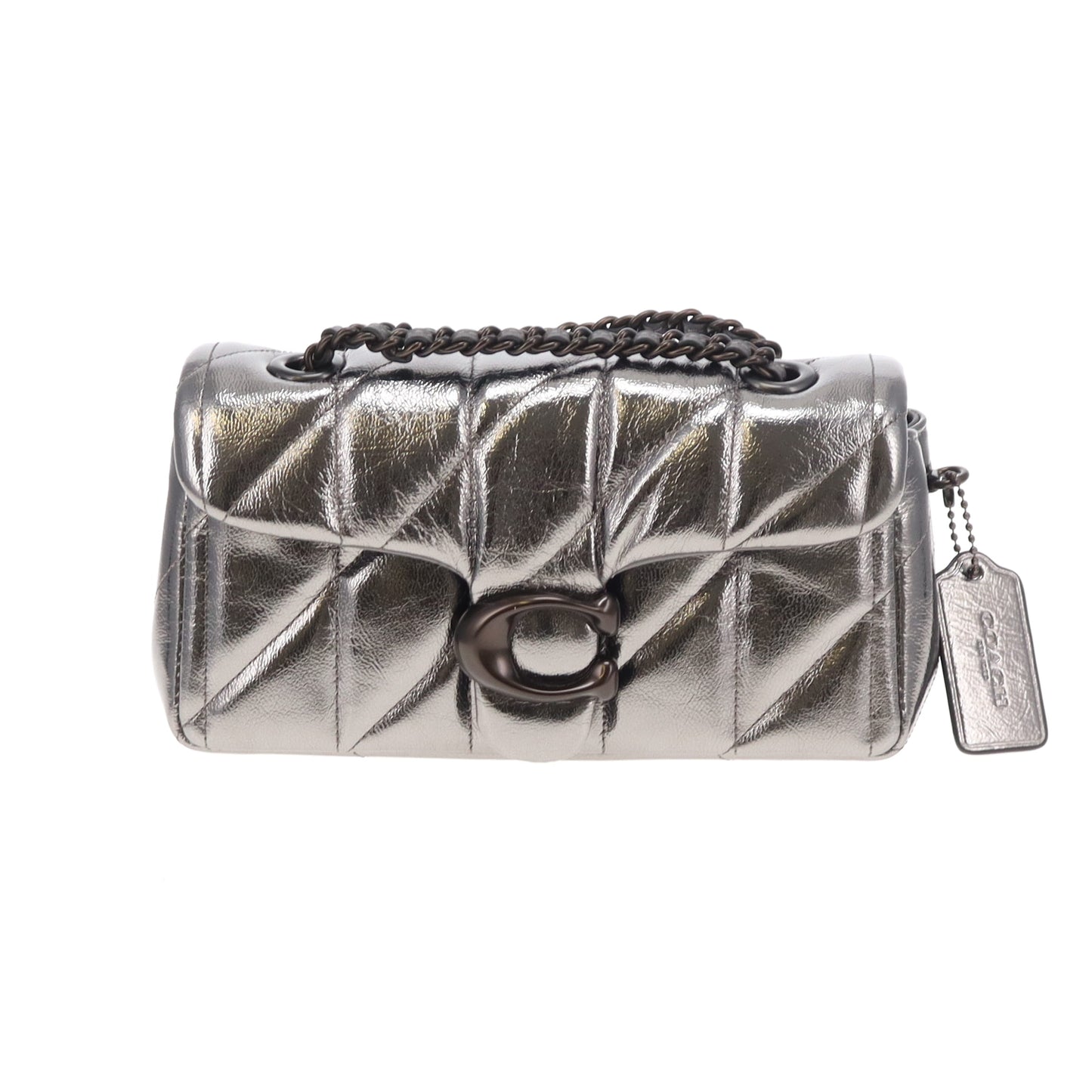 Coach Tabby 20 Quilted Metallic Leather