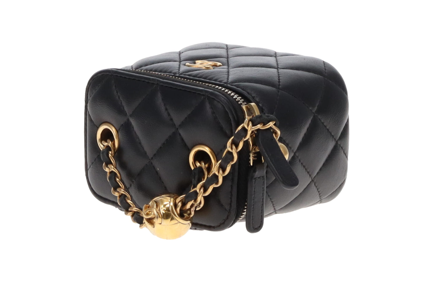 Chanel Vanity Pearl Crush Mini Black Lambskin GHW 2021