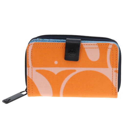 Orla Kiely Frankie Wallet Beluga Print Mango