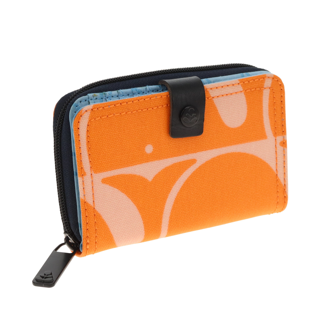 Orla Kiely Frankie Wallet Beluga Print Mango