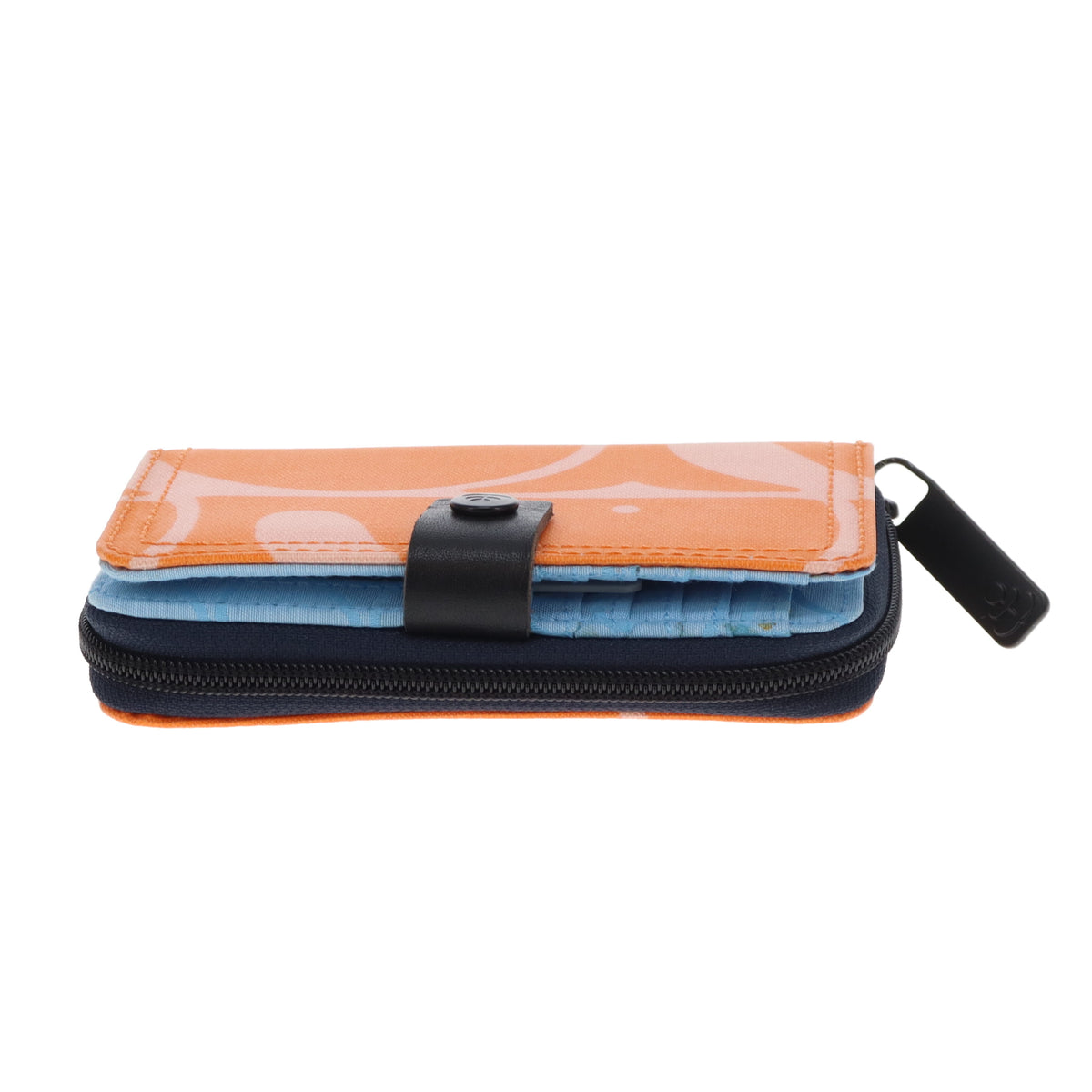 Orla Kiely Frankie Wallet Beluga Print Mango