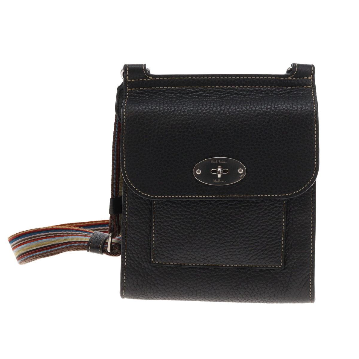 Mulberry X Paul Smith Antony Messenger Small Black
