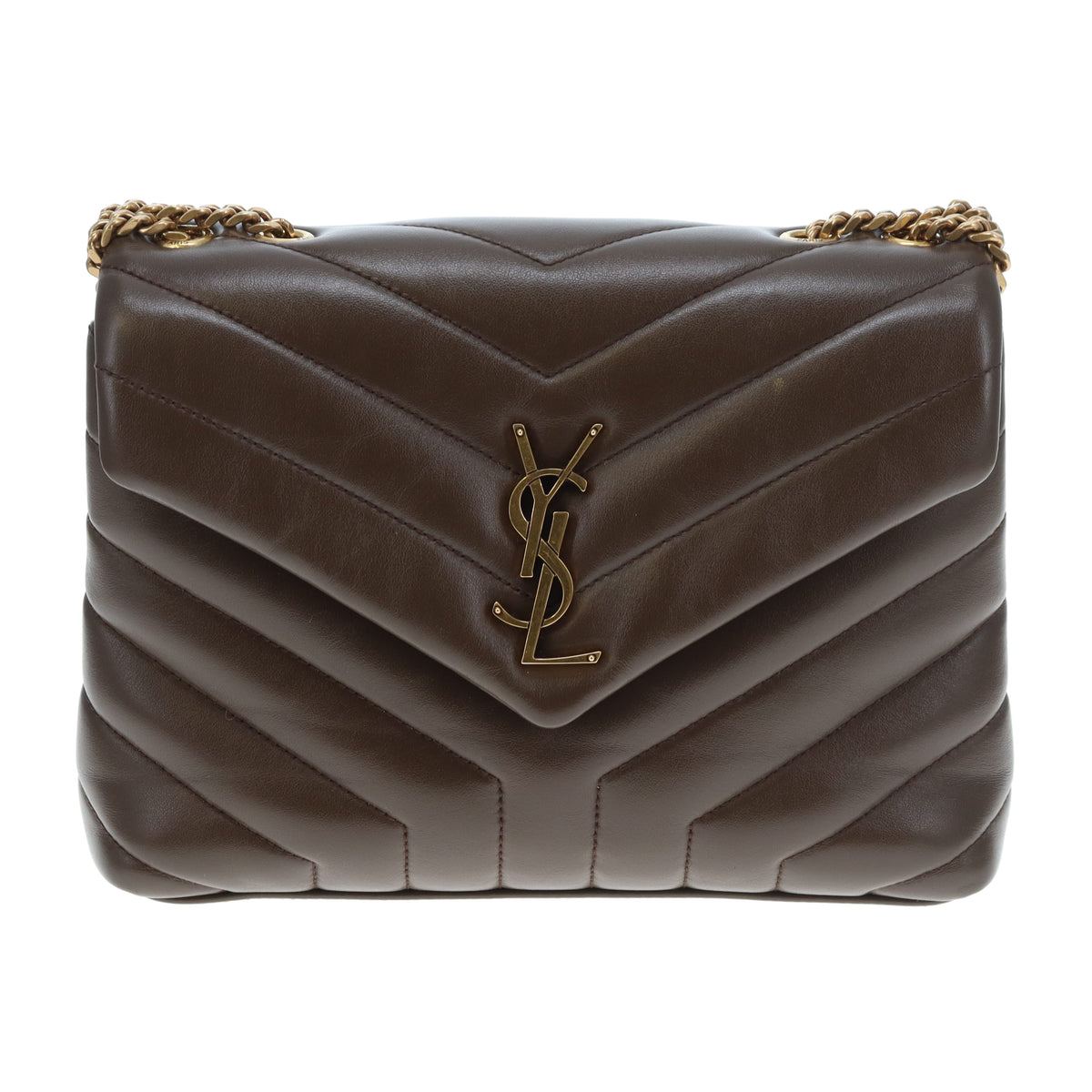Saint Laurent Loulou Small Brown GHW 2021