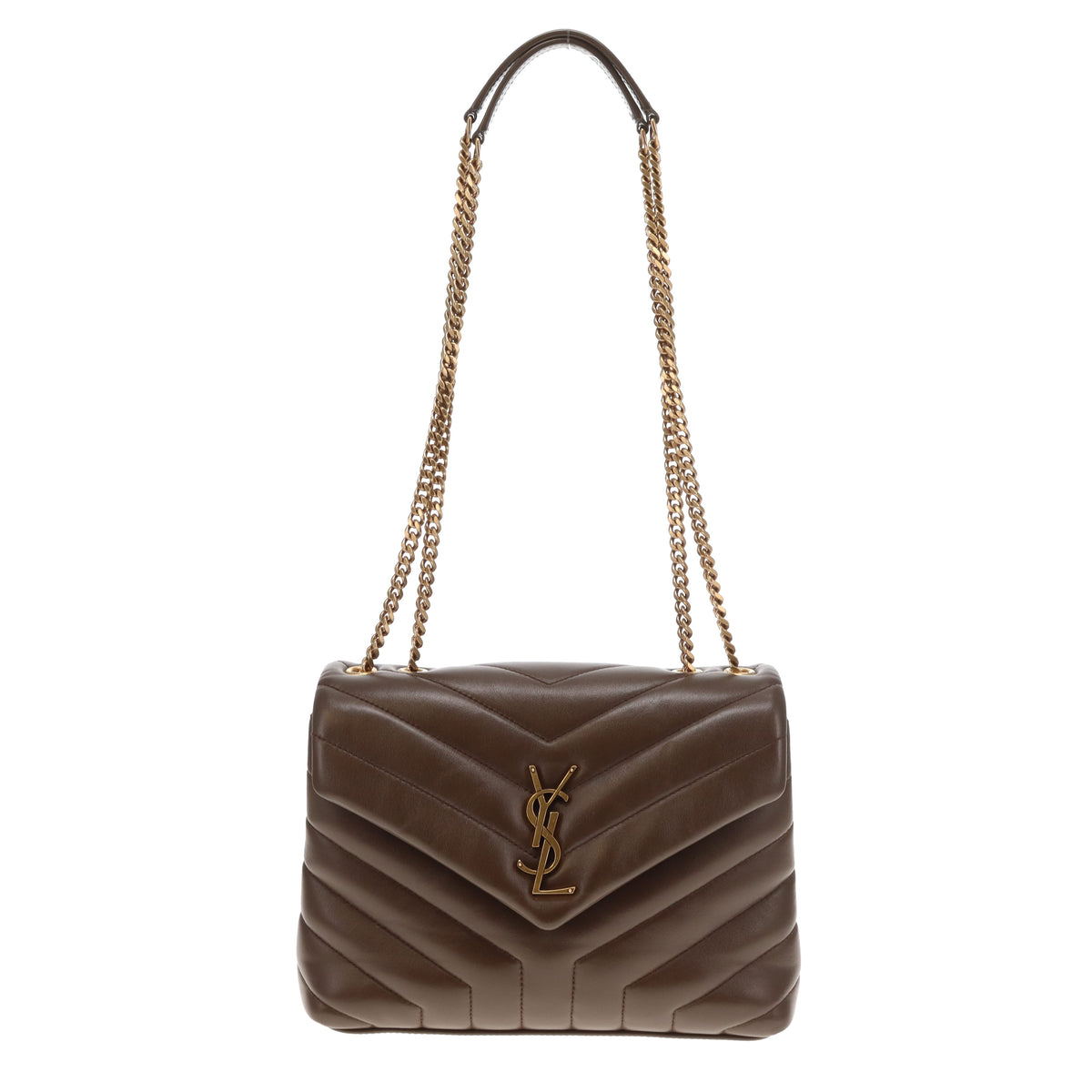 Saint Laurent Loulou Small Brown GHW 2021