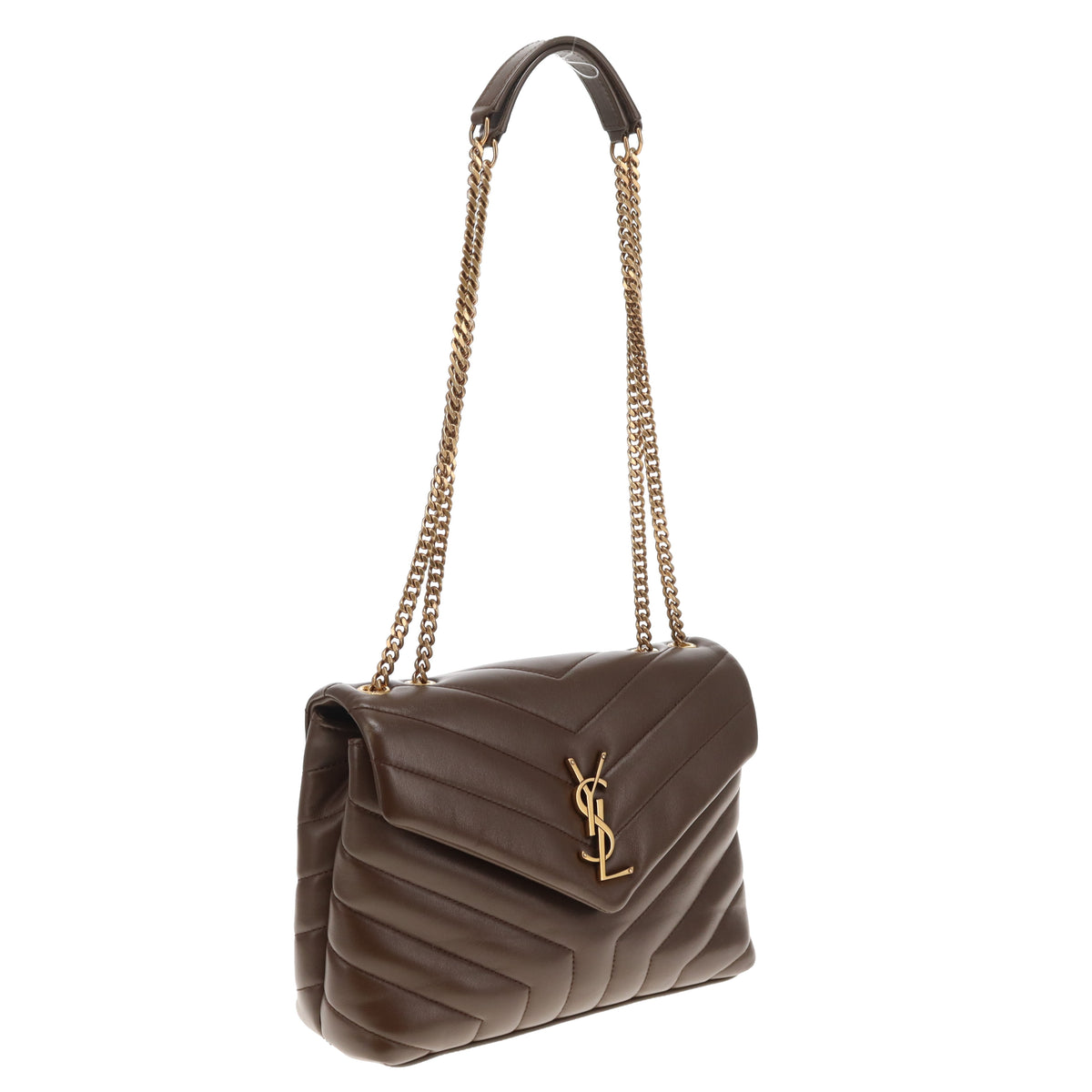 Saint Laurent Loulou Small Brown GHW 2021