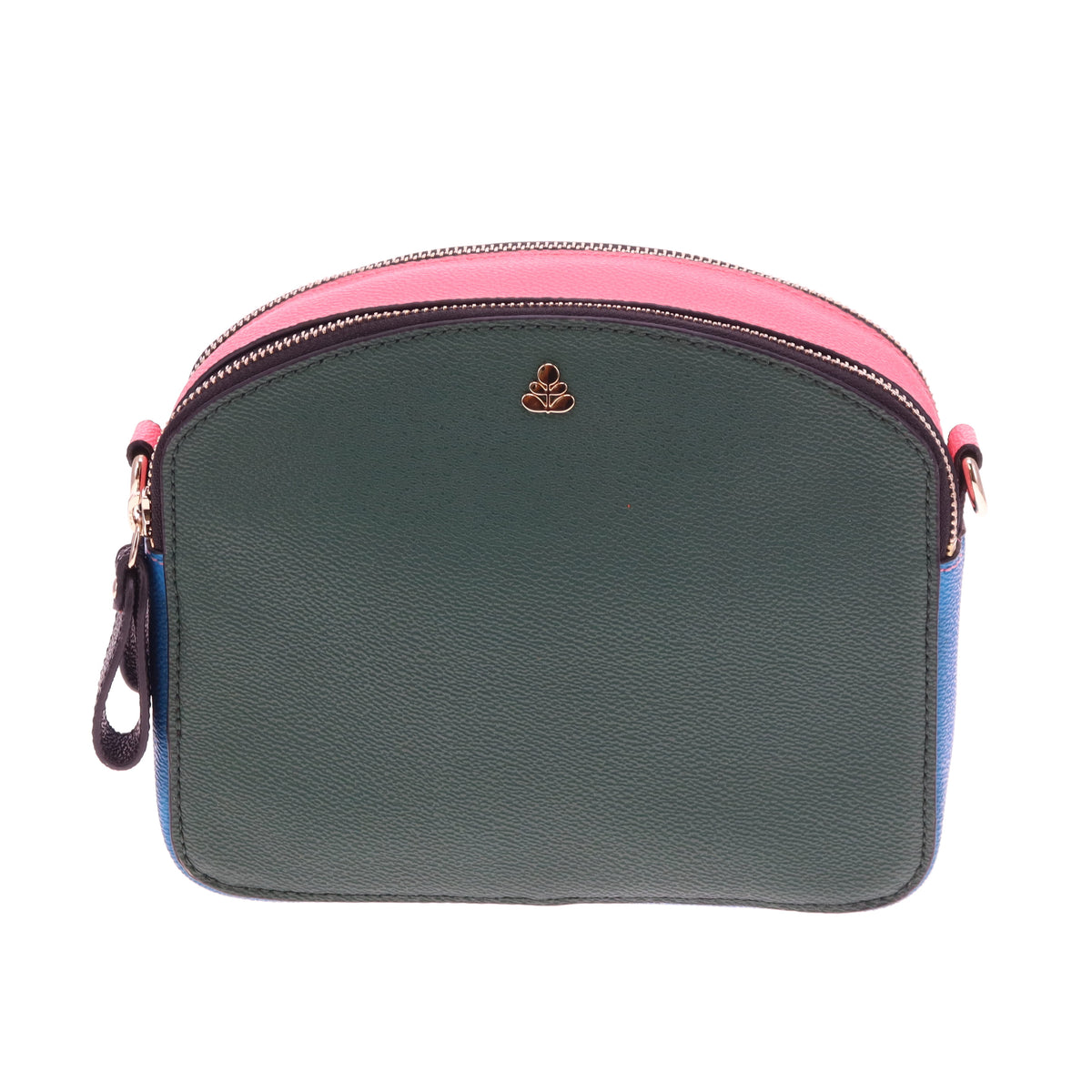 Orla Kiely Tostada Crossbody In Forest Colour Block