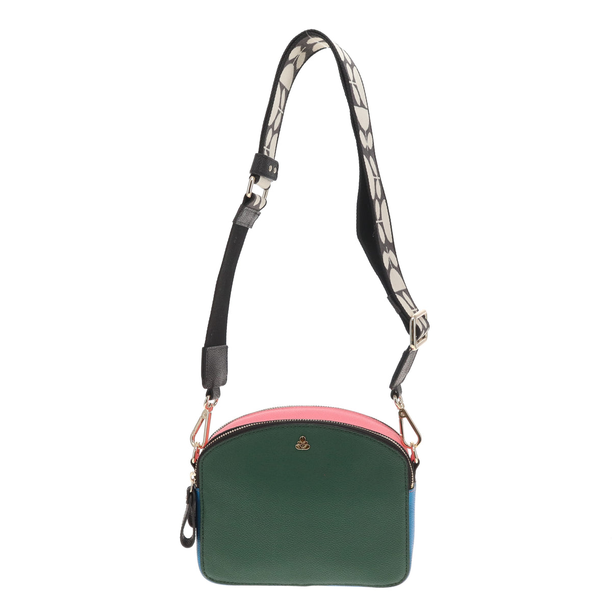 Orla Kiely Tostada Crossbody In Forest Colour Block