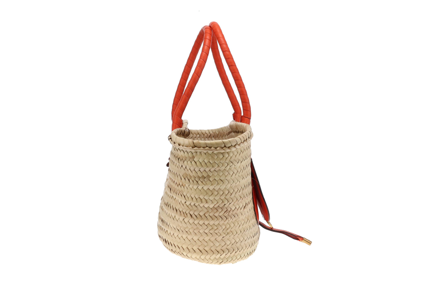 Chloe Marcie Basket Bag Medium Rusted Orange