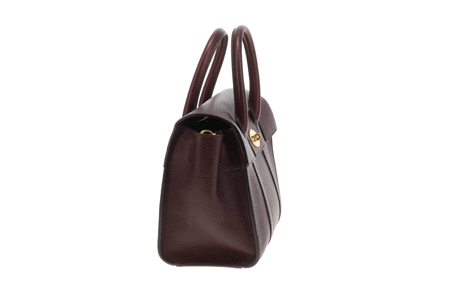 Mulberry Bayswater Small With Strap Oxblood Grained Veg Tan