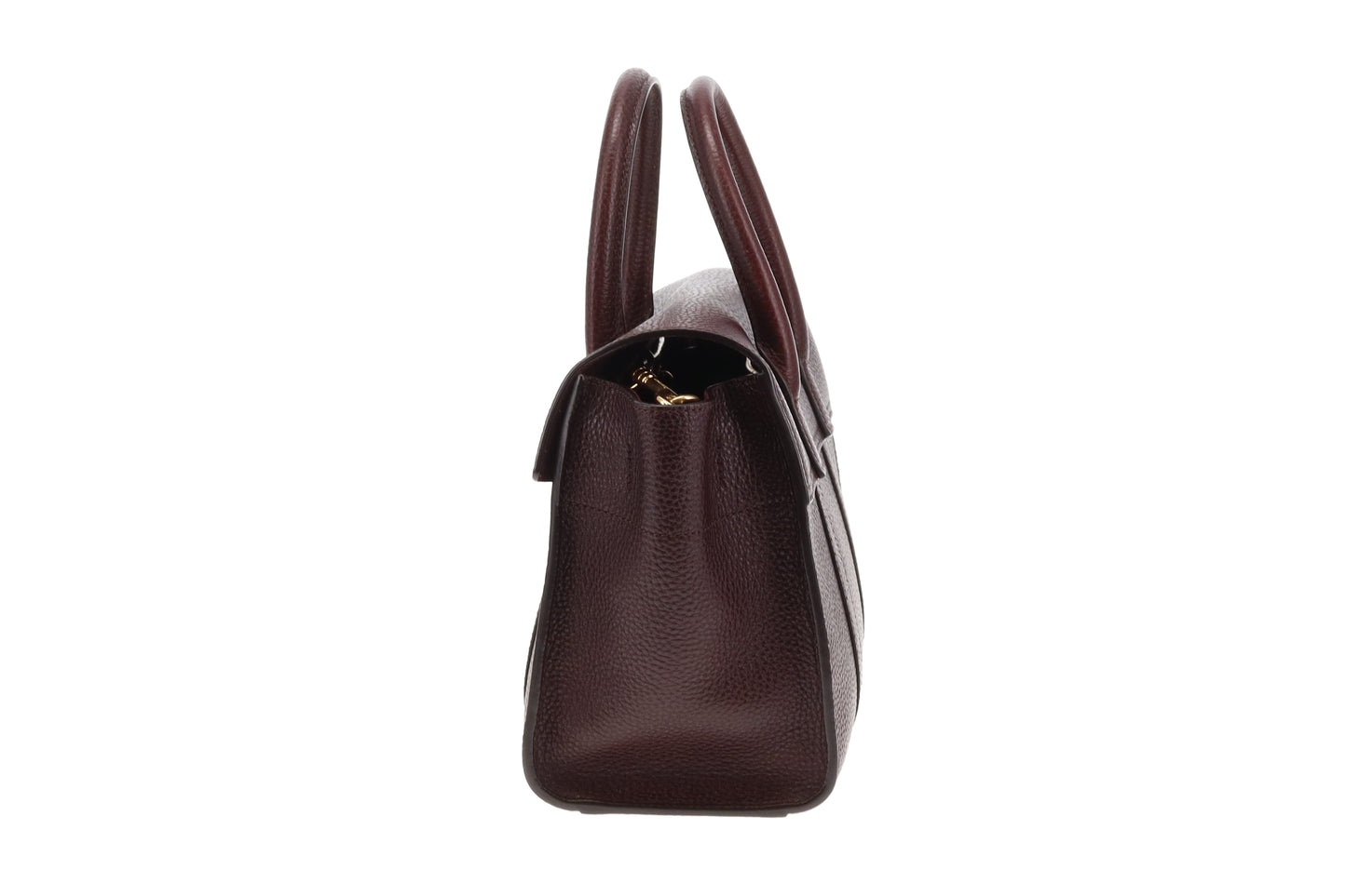 Mulberry Bayswater Small With Strap Oxblood Grained Veg Tan