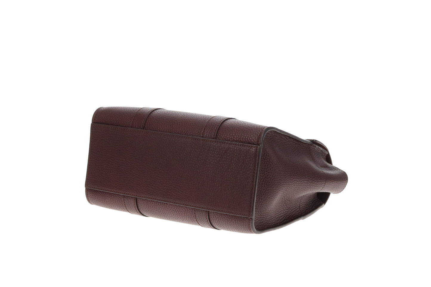 Mulberry Bayswater Small With Strap Oxblood Grained Veg Tan