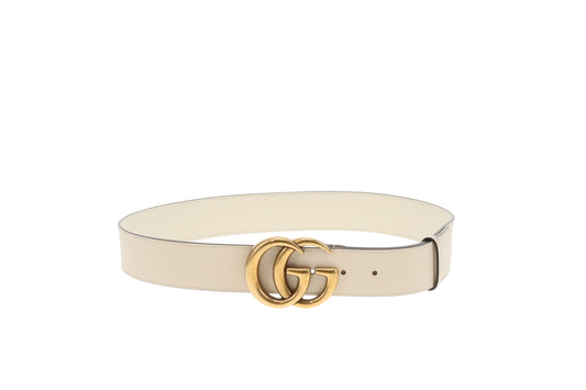 Gucci GG Marmont Belt Wide 95/38 Ivory