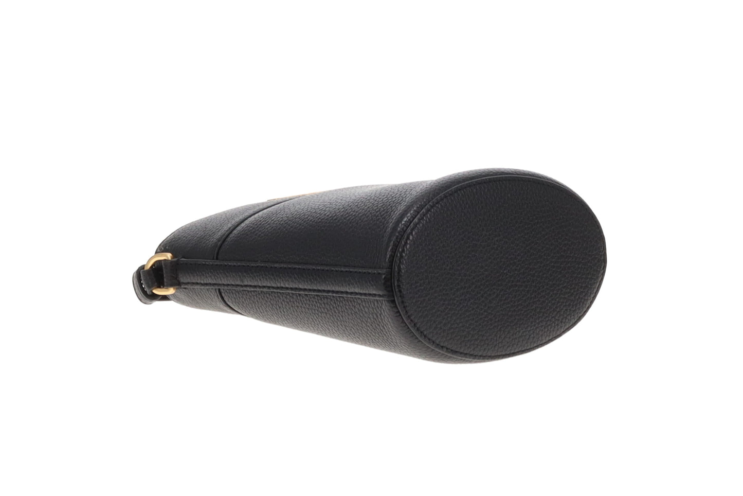 Tory Burch Britten Pebbled Leather Bucket Bag Black