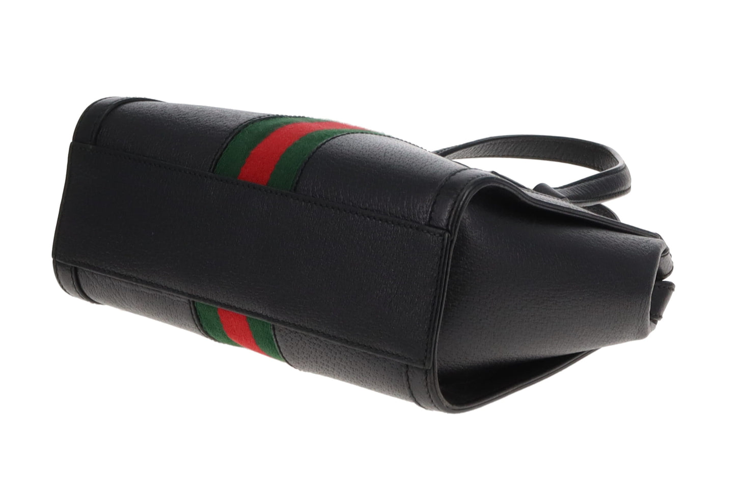 Gucci Ophidia Small Tote Bag Black Leather with Web Detail