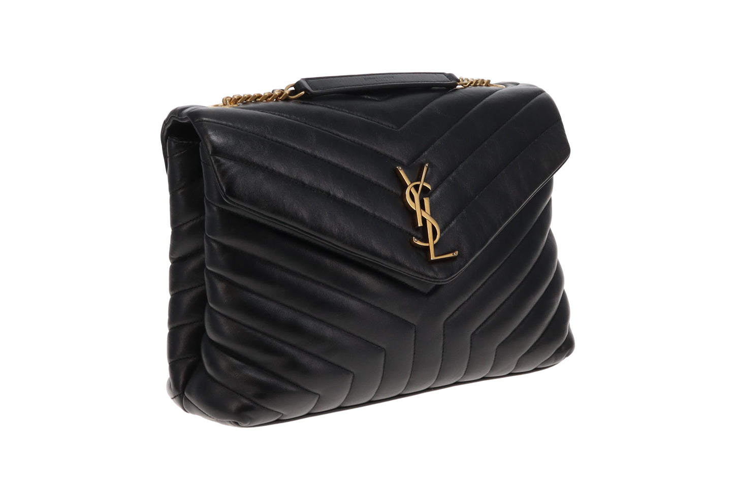 Saint Laurent Loulou Medium Black Gold HW 2018