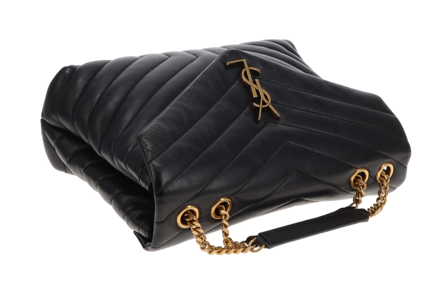 Saint Laurent Loulou Medium Black Gold HW 2018