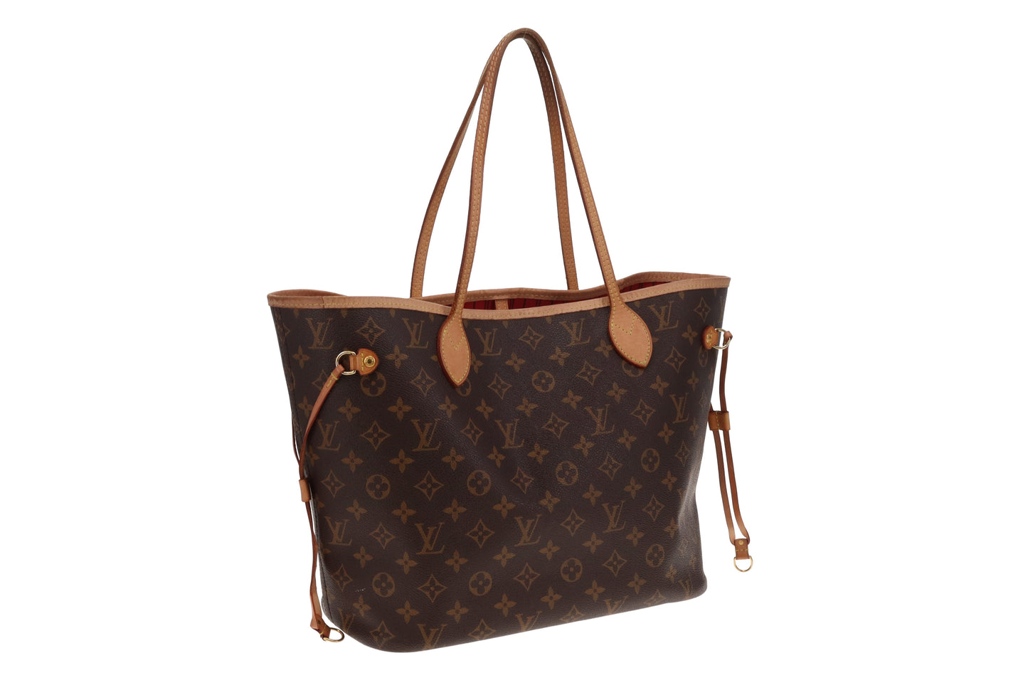 Louis Vuitton Neverfull MM with Pochette Monogram & Red SF0290 - 2020
