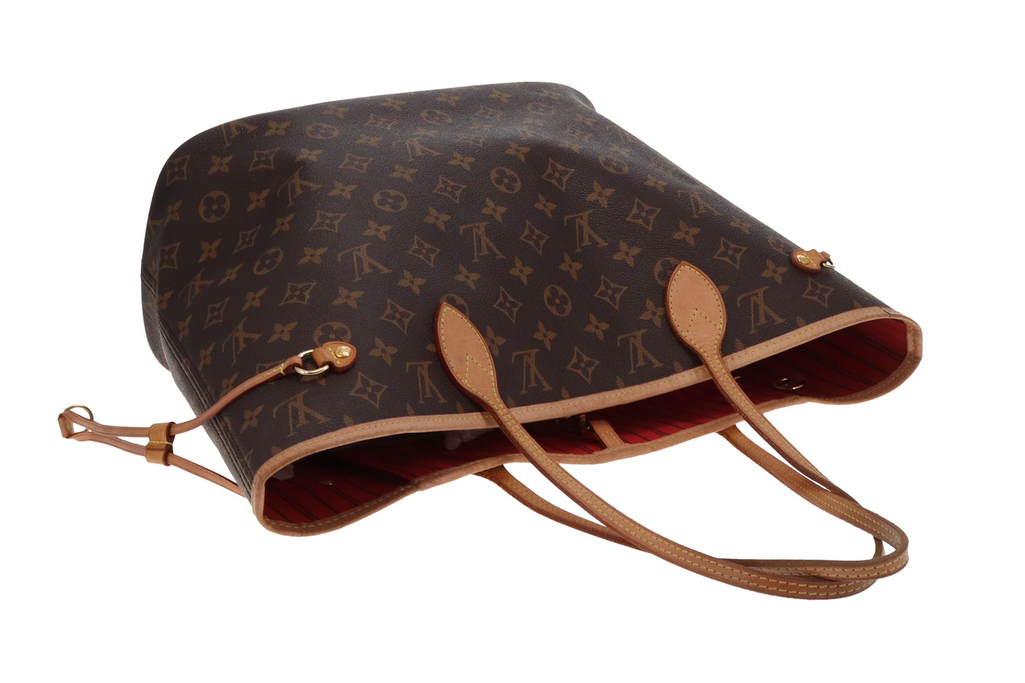 Louis Vuitton Neverfull MM with Pochette Monogram & Red SF0290 - 2020