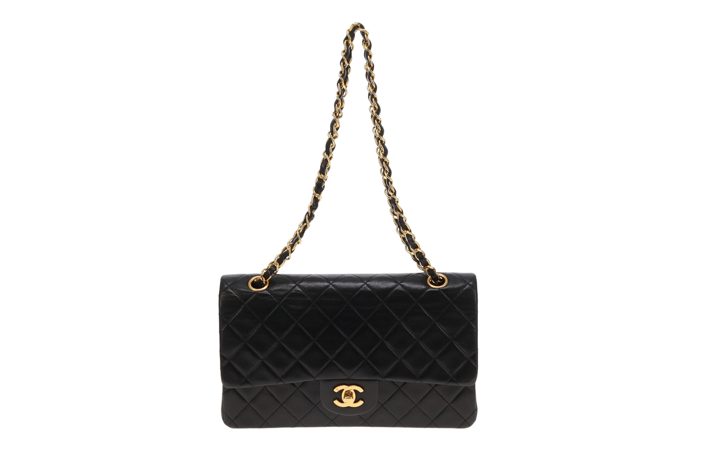 Chanel Classic Double Flap Medium Vintage Black GHW 1986/88