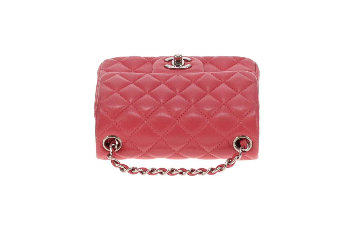 Chanel Classic Mini Square Flap Pink SHW 2019