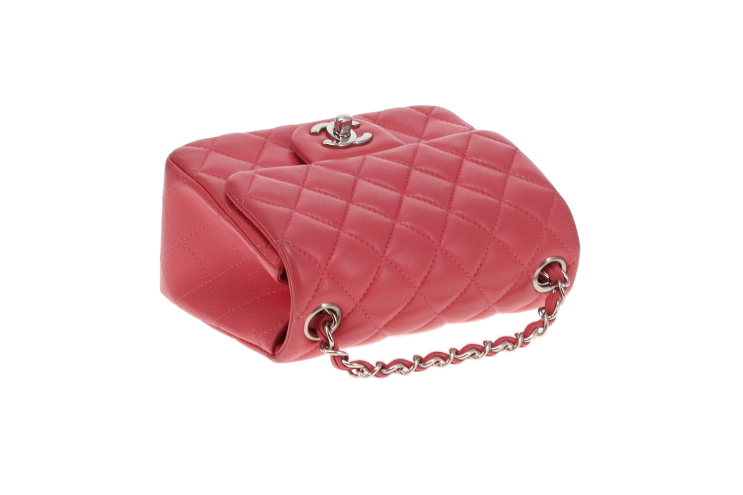 Chanel Classic Mini Square Flap Pink SHW 2019