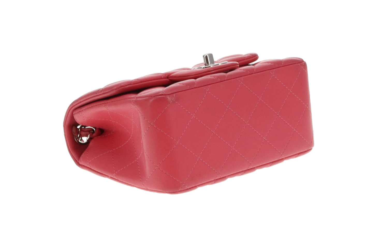 Chanel Classic Mini Square Flap Pink SHW 2019