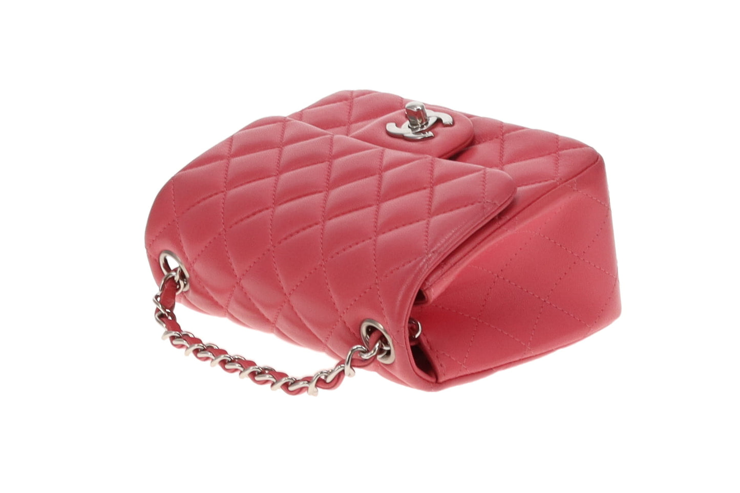 Chanel Classic Mini Square Flap Pink SHW 2019