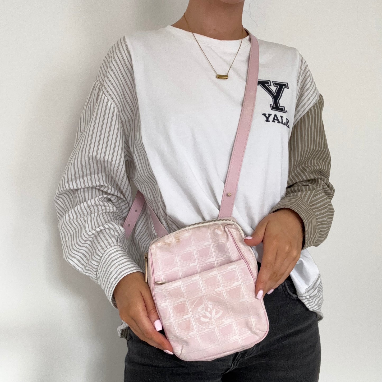 Chanel Travel Ligne Messenger Pink Vintage 2003/04