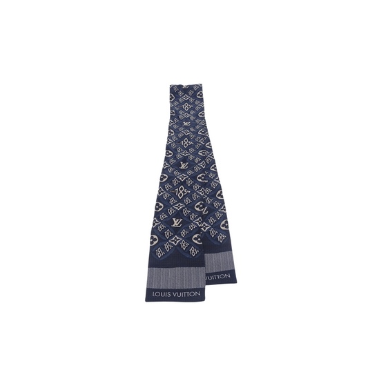 Louis Vuitton Since 1854 Navy Silk Bandeau