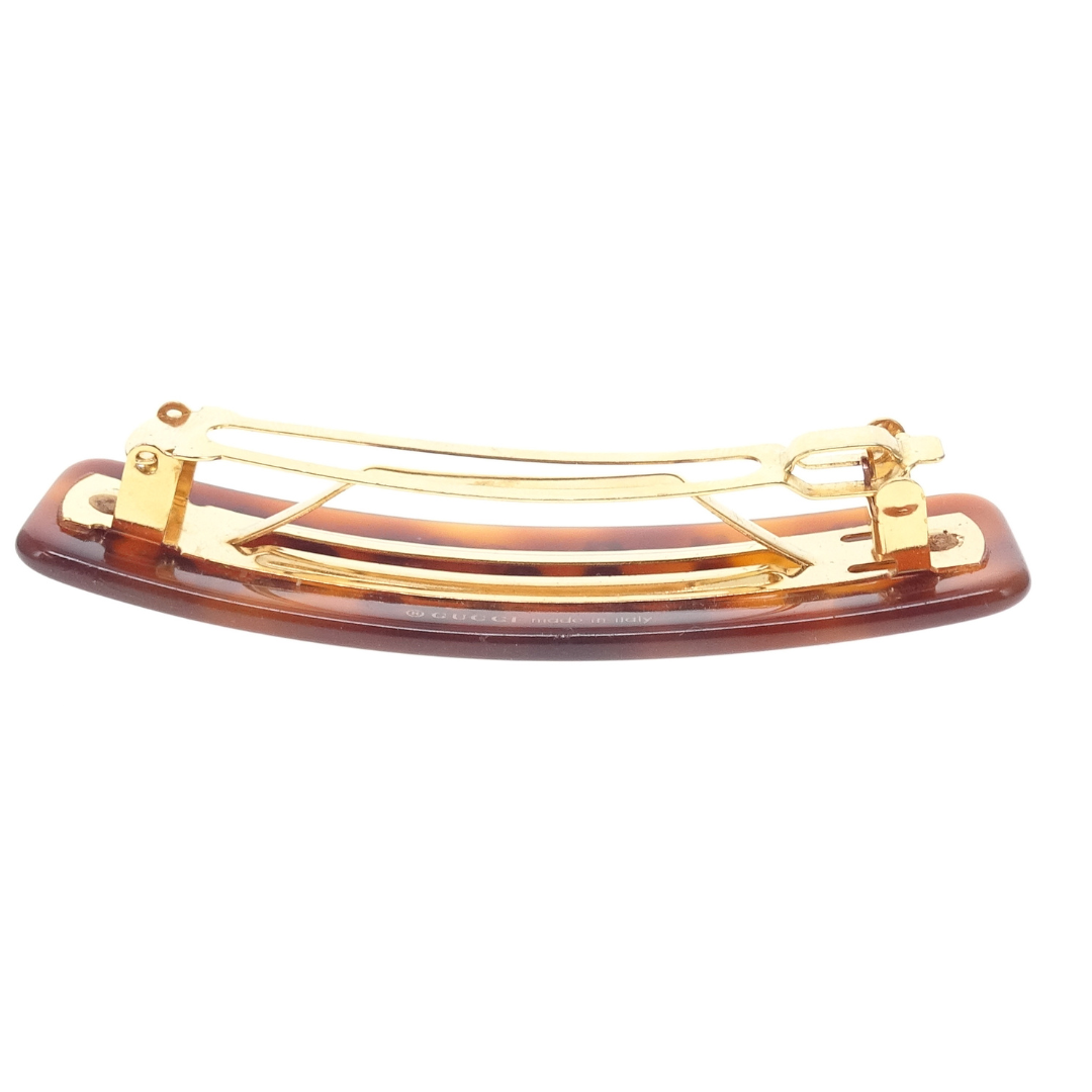 Gucci Crystal Logo Single Hair Clip