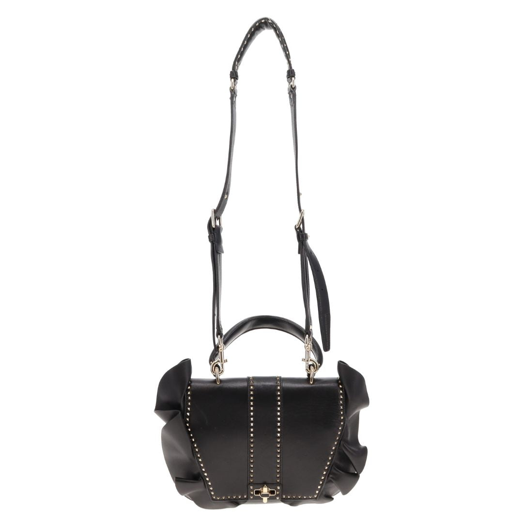 Valentino One Handle Rockstud Ruffle
