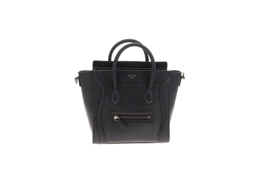 Celine Luggage Bag Nano Black