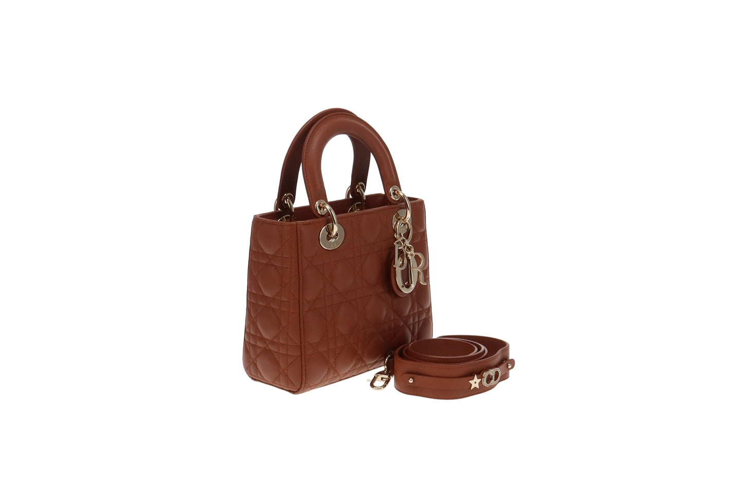 Dior Lady Dior Rust Cannage Lambskin Small MYABC